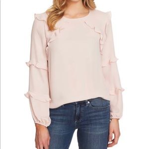 CeCe Tiered Ruffle Blouse